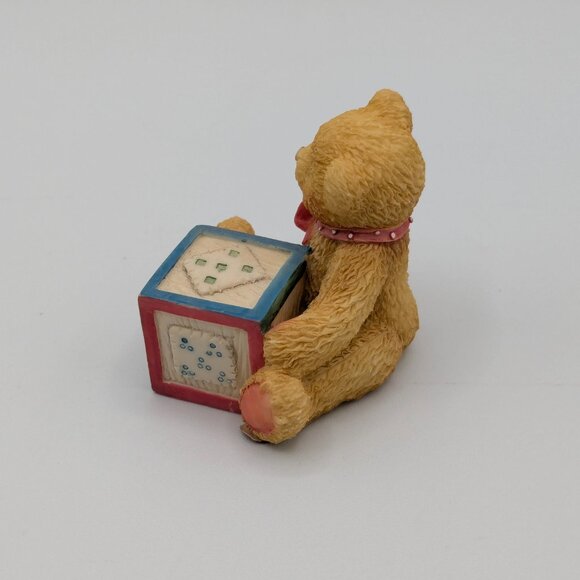 Cherished Teddies Bear with ABC "W" Block (158488W) 1995 - Picture 5 of 9